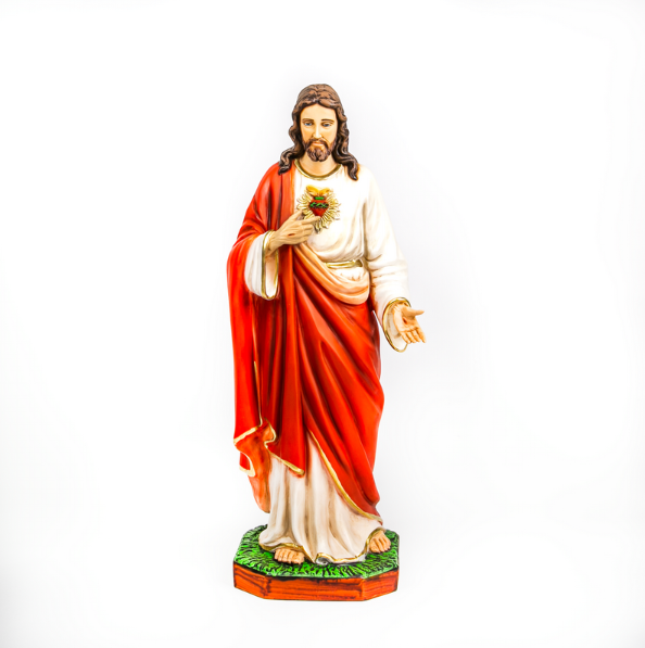 Heilig Hart Jezus beeld 60 cm groot Het Maria Winkeltje “Het Hart" G.V.H.