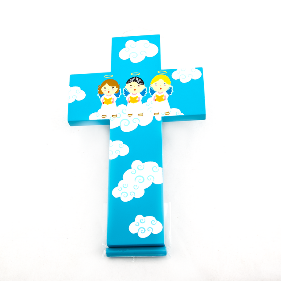Kinder Muurkruis Blauw 20 cm kopen online